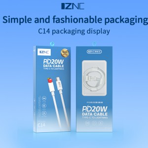 C14 20w pd fast charging cable usb c to lightning iphone charger cable for apple