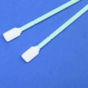 Dust free and antistatic cleaning swab