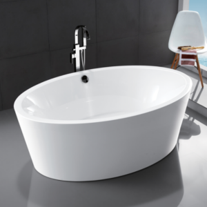Fashion Designed acrylic durable freestanding puti nga bath tub nga nag-inusara nga bathtub