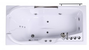 Multifunctional JS-8032 ABS White Massage Bathtub with CE&CUPC