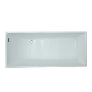 Factory-Direct Sale White Acrylic Bathtub Classic Rectangular Style JS-733