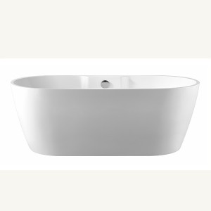 Cupc Certified 67” Acrylic Oval Free Standing Bathtub Soaking Freestanding Bath Tub Modern Relax Soaking