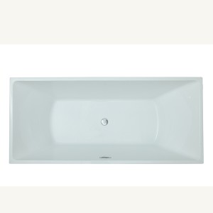Akryl Portable Bathroom Frijsteande badkuip Soaking Wite Bath Tub Foar Folwoeksenen