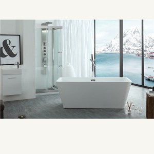 Top kualitas seemlss acrylic freestanding bathtub kanggo Grosir