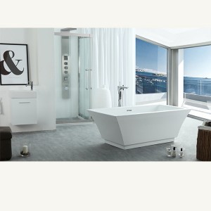 Keɓance Girman Girman CUPC Bath Tub Adult Luxury Soaking Solid Surface Freestanding Bathtubs