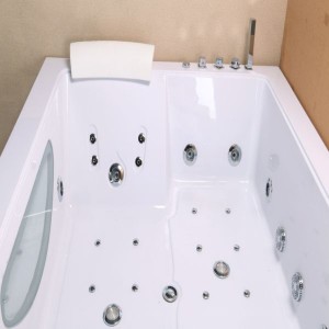 Factory Direct Sale White ABS Massage Bathtub JS-8033