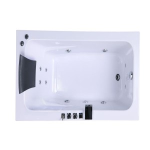 Desain Anyar Paling Laris JS-8031 ABS Bathtub Pijat Putih Kanggo Kamar Mandi