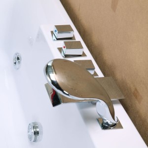 Naujo dizaino geriausiai parduodama JS-8031 ABS balta masažinė vonia vonios kambariui
