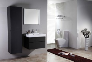 Igbadun Style Bathroom Minisita - Top-Didara MDF elo JS-9004