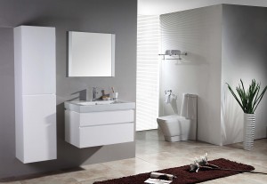 Premium Bathroom Cabinet - Yepamusoro-Unhu MDF Material uye Luxury Style JS-9005A