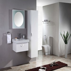 Eiropā un Amerikā vislabāk pārdotais JS-9008A vannas istabas skapis mājsaimniecībām