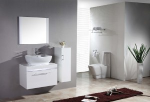 2023 ארון אמבטיה יוקרתי לבן באיכות גבוהה – JS-9009