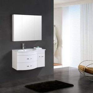 Luxuriöser, moderner Badezimmer-Waschtisch, weißer Badezimmerschrank