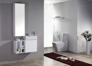 Gabinete de baño elegante - Material MDF 2023 Estilo de lujo ligero JS-9001A