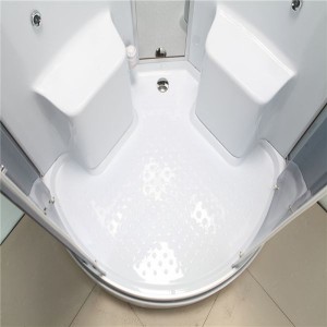Phòng tắm có kính cường lực Massage chân tại coner