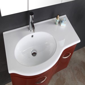 La combinazione avanzata di mobile da bagno a parete personalizzata e mobile a specchio può contenere il mobiletto del bagno