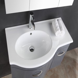 Armario de baño moderno personalizado Mobles de baño de novo deseño con espello