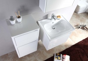 Шкаф за баня с най-високо качество – 2023 MDF материал и луксозен стил JS-9006A