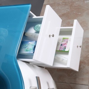 Moble de bany de pissarra senzill i modern, lavabo, conjunt de bany combinat
