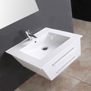 Sodobna oprema za majhen dom, nepremočljiva, bela kopalniška umivalnika