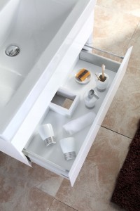 Kabineti i banjës Premium – Material MDF me cilësi të lartë dhe stil luksoz JS-9005A