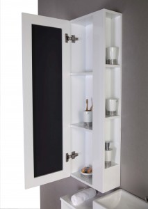Elegantná kúpeľňová skrinka – 2023 MDF materiál Svetlý luxusný štýl JS-9001A