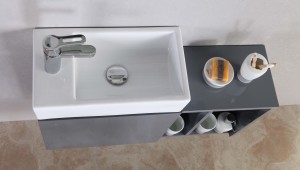 최고 품질의 욕실 캐비닛 – 2023 MDF 소재 및 럭셔리 스타일 JS-9002A