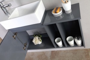 Жогорку сапаттагы ванна шкафы – 2023 MDF материалы жана люкс стили JS-9002A