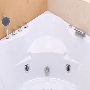 Dealbhadh Ùr-nodha Ùr Bathtub Massage White ABS JS-8601