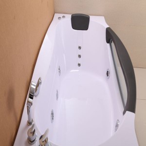 อ่างอาบน้ำนวดสีขาว 2023 อ่างอาบน้ำ ABS ในร่มที่ร้อนแรงที่สุด JS-8606