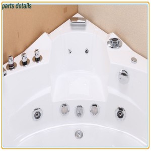 Luxuriate ni ara pẹlu Ga-Opin JS-8630 ABS White Massage Bathtub