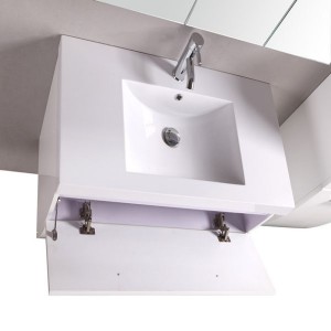 Elegante mueble de baño de estilo europeo JS-B002 para uso doméstico