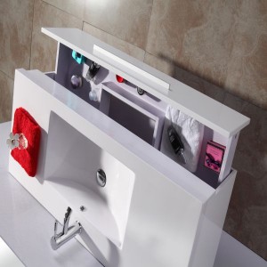 Высококачественный и недорогой акриловый шкаф для ванной комнаты в классическом стиле JS-B011 от прямых продаж с фабрики