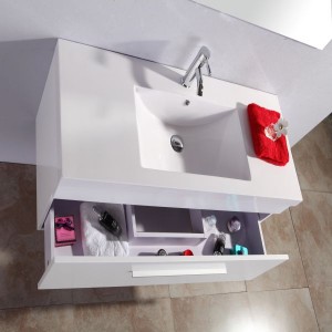 Gabinete de baño acrílico de estilo clásico de alta calidad y bajo costo JS-B011 de ventas directas de fábrica