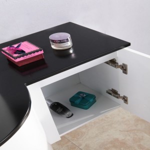Babban Material Farar Bathroom Cabinet JS-B007