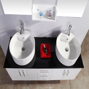 Luxury High-Quality White Bathroom Cabinet JS-B005