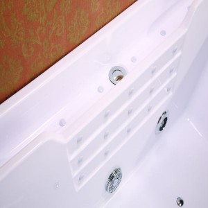 Modern White Wholesale 2-Person Whirlpool Massage Bathtub with Online Technical Support