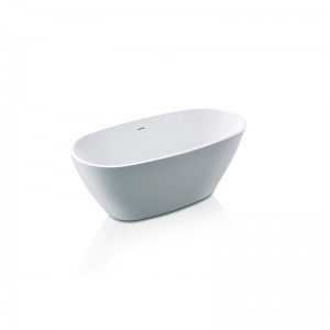 dakunan shawa kayan alatu farin tubs freestanding bathtub zagaye bathtubs acrylic bathtub na zamani don ƙirar gidan wanka