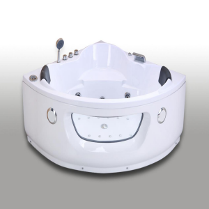 New Modern Design ABS White Massage Bathtub JS-8601