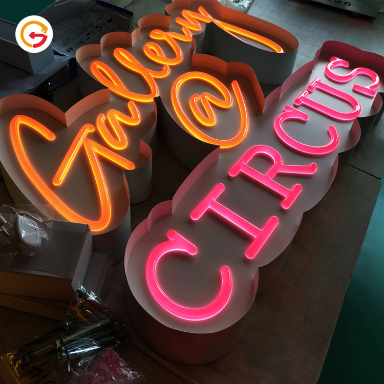 3D Neon Signs | Stainless Steel Dimensional Neon Signs6