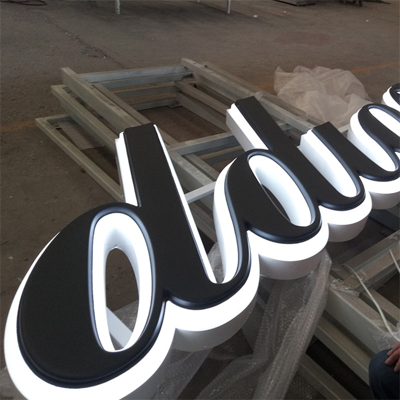 Fivarotana fanaka Custom LED 3D Logo Vacuum Formed Letter Signs 04