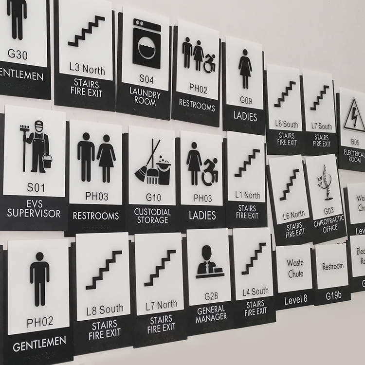Знаки рівня сходів і ліфтів |Підлогові знаки