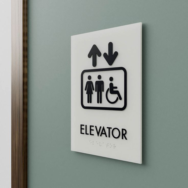 Знаки рівня сходів і ліфтів |Підлогові знаки 4