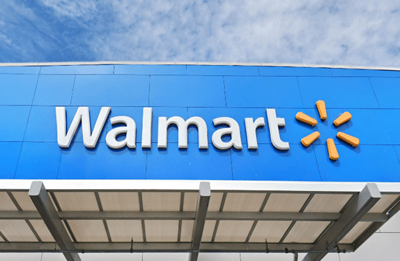 „Walmart“ iškabų pastatas–aukštybinis – raidžių ženklas ir spintelė – iškabos viršelis