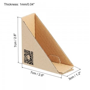 Custom Size Corrugated Corner Guard, Recyclable Brown Paper Angle Board for Packing