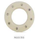 Jarcar 4.1cm Round Ring ABS Plastic Ring Curtain Rings Plastic Eyelets Diamond Plastic Curtain Rings