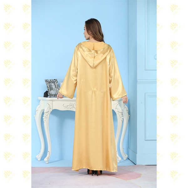 JK007 Muslim Women’s Embroidery Dubai Dress Kaftan Abayas