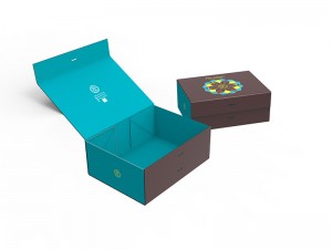 Kotak Hadiah Reka Bentuk Pembungkusan Kotak Magnet Boleh Lipat Menjimatkan Kos Penghantaran