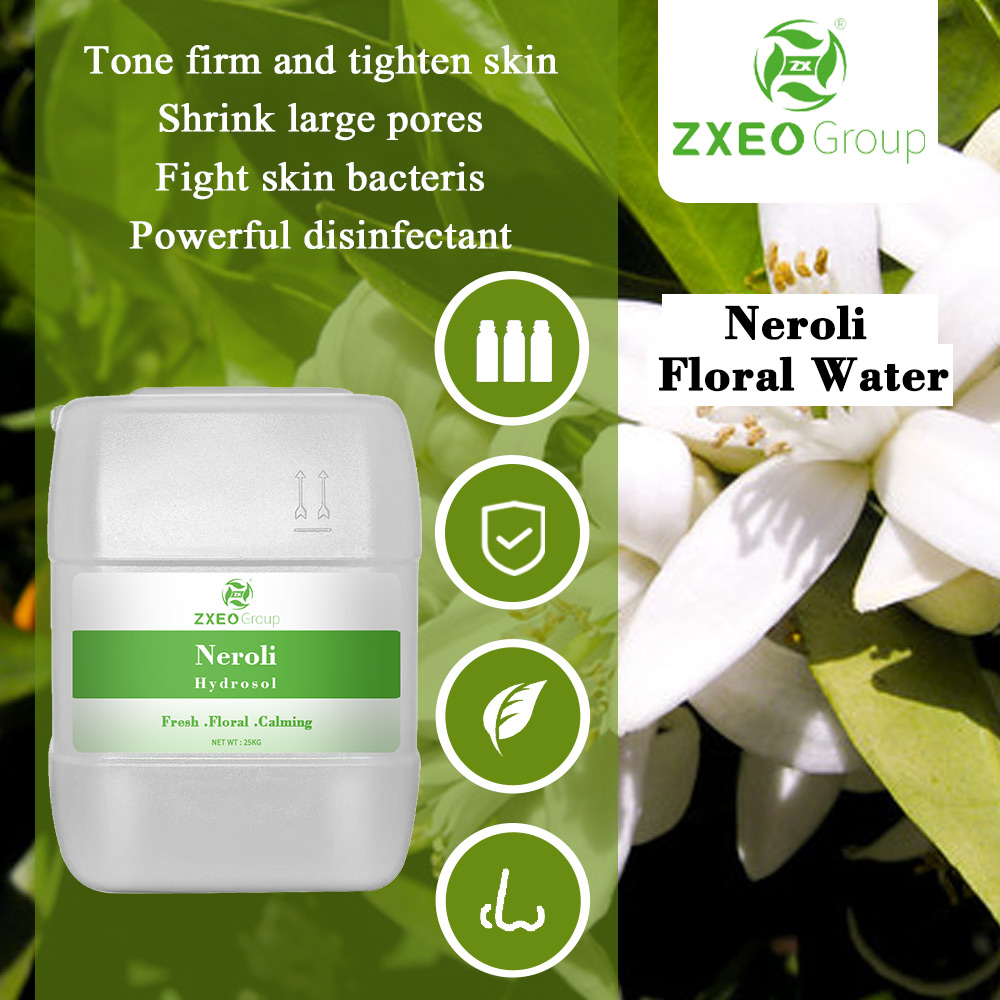Organic Nourishing Neroli Hydrosol Water Replenishing Hydrosol Floral Water