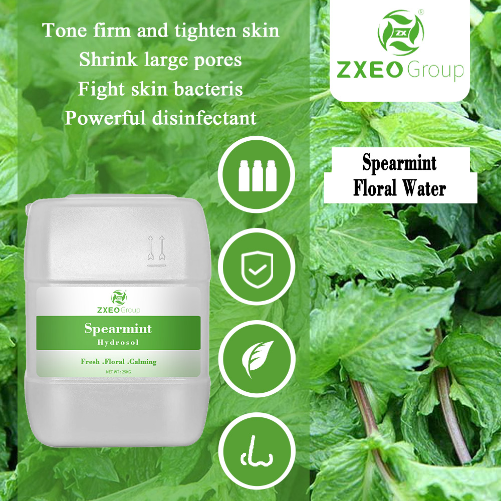 Manufacturer and Exporter 100% Pure And Organic Spearmint Hydrosol Suppliers